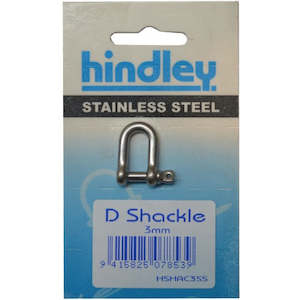 Exterior Sundry: Stainless D Shackle 3mm Carded