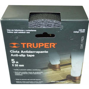 Tapes Adhesives: Non Slip Tape 50mm X 5m Truper   Black