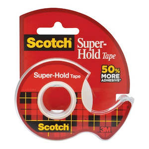 Tapes Adhesives: 3M Scotch Tape Super-Hold 198 19mm x 16.5m Roll