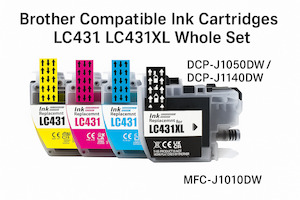 Brother: Brother Ink Cartridges – LC431XL for Printer MFC-J1010DW , DCP-J1050DW , DCP-J1140DWW , MFC-J5955DW , MFC-J4340DWXL , MFC-J4540DWXL , MFC-J6555DWXL Full Set (Copy)