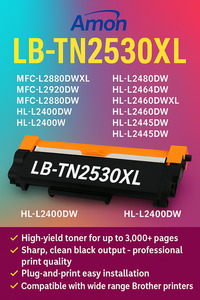 Bother Toners: Brother TN2530XL High-Yield Black Toner Cartridge compatible