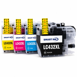 Brother Ink Cartridges: Brother LC432XL 4-Pack Full Set Compatible Ink Cartridges – BK/C/M/Y – High Yield – Suits MFC-J5340DW, MFC-J5740DW, MFC-J6540DW, MFC-J6740DW, MFC-J6940DW – Smart Ink