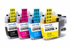 Brother LC431XL Compatible Ink 4-Pack Full Set – BK/C/M/Y – High Yield – S&hellip;