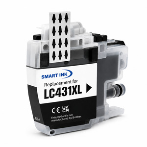 Brother Ink Cartridges: Brother LC431XLBK Compatible Black Ink Cartridge – High Yield – Suits MFC-J1010DW, DCP-J1050DW, DCP-J1140DW – Smart Ink