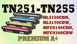Brother Mfc 9140cdn Toner: Brother Toner cartridge TN255 TN251 2Bk+M+C+Y Compatible