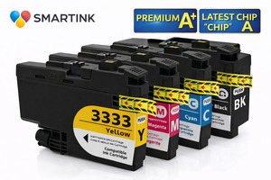 Brother Dcp J1100dw Ink: Brother LC3333 Compatible Ink Cartridges – 4 Colour Set BK, C, M, Y or Singles – High Yield