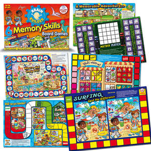 Board Games: 6 Memory Skills Board Games