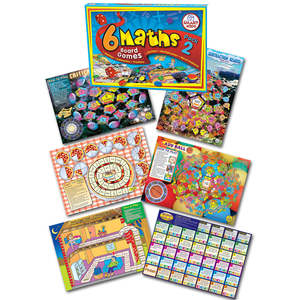 Board Games: 6 Maths Board Games Pack 2