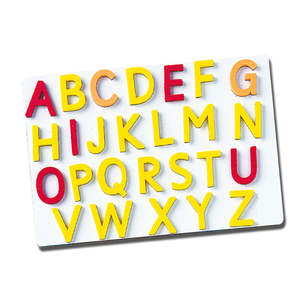 Learning At Home: Magnetic Foam Capital Letters