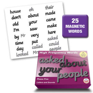 Phase 5 Letters And Sounds: Phase 5 Magnetic Foam High-frequency & Tricky Words