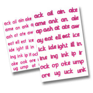 Smart Phonics Resources: Magnetic Foam Rhymes (Print font)