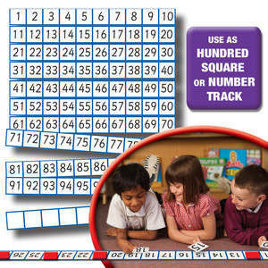 Number And Place Value: Large 1-100 Number Track