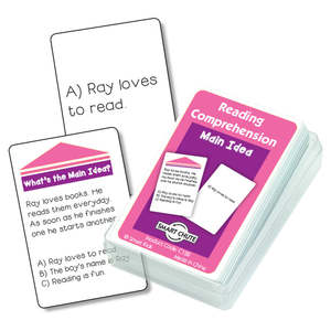 Reading Comprehension Smart Chute 1: Main Idea Reading Comprehension Cards