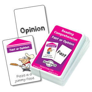 Reading Comprehension Smart Chute 1: Fact or Opinion Reading Comprehension Cards