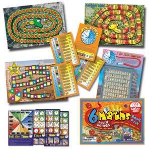 6 Maths Board Games - Basic