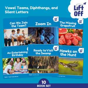Lift Off Readers - Vowel Teams, Diphthongs, and Silent Letters