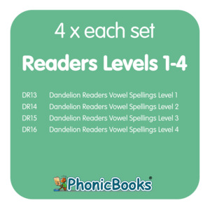 Dandelion Readers Levels 1-4 School Bundle