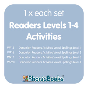 Dandelion Readers Activities Levels 1-4 Bundle