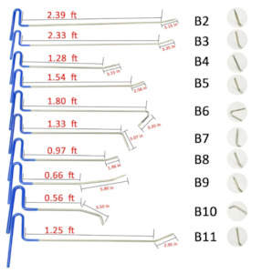 Dent Removal: 10pcs Paintless Dent Repair Tools Rods Hooks