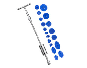 T-bar Dent Repair Puller Kit with Glue Tabs Suction Cup