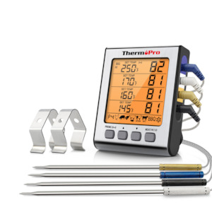Meat Thermometers: ThermoPro TP17H Digital BBQ Oven Smoker Thermometer with 4 Temperature Probes