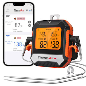 ThermoPro TP904 Wireless Meat Thermometer | 135m Range & Dual Probes for BBQ, Ov&hellip;