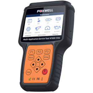 FOXWELL NT650 Elite OBD2 Automotive Scanner ABS SRS DPF Oil Reset Code Reader