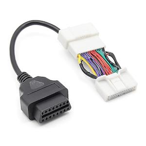 Car Diagnostic Scanners: Tesla Model 3/Y 20192-21 26 pin to 16 pin OBD2 Adapter Diagnostic Cable F+M