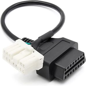 Car Diagnostic Scanners: Tesla Model X and Model S pre-2015 12pin to 16pin OBD2 Adapter Diagnostic Cable