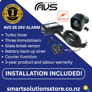 Car Alarms And Security: AVS Truck Alarm With Installation AVS S5 24V AS/NZS STANDARDS CERTIFIED ALARM / IMMOBILISER