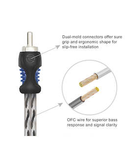 Recoil R1M2F OFC RCA Y-Adaptor 1 Male to 2 Female Pair