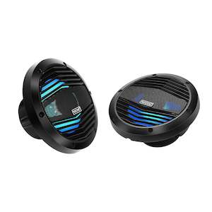 Recoil M3-65B 6.5 Inch 2-Way Marine Boat Coaxial Speakers with Built-in RGB LED 210W Max