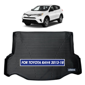Nordvik Car Boot Liner For Toyota Rav4 2013-18 WITH FULL SIZE SPARE TYRE 137*89cm