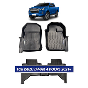 Nordvik Heavy Duty Floor Liners Kit For Isuzu D-Max 4 Doors 2020-current