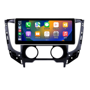 Daiko Hiro Car Stereo Wireless Carplay Android Auto For Mitsubishi Triton 2015-20 Manual AC