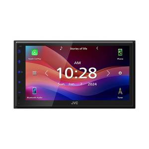 Head Units With Apple Carplay: JVC KW-M590BT Double Din CarPlay & Android Auto Head Unit