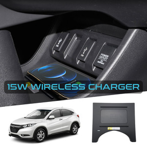 Wireless Charger For Honda Vezel / HR-V / XR-V 2015-2021 15W Fast Charging For Mobile Phone