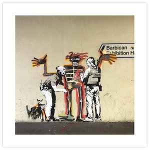 Banksy Art: Basquiat Pat Down