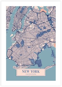 Contemporary Art: Map of New York