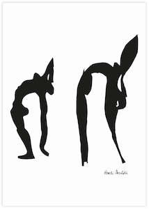 Minimalist Art: Black Acrobats