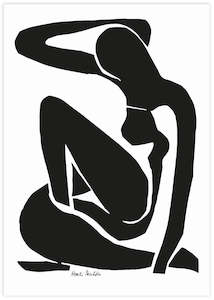 Minimalist Art: Black Nude I