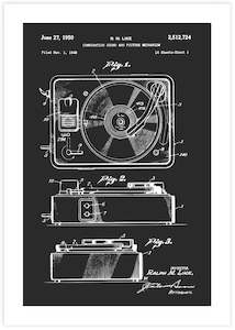 Patent Art: Record Player Patent