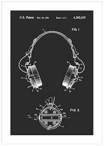 Patent Art: Headphones Patent