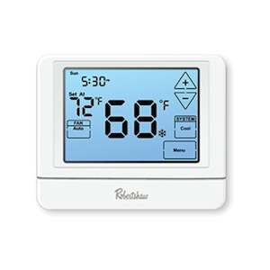 Commercial Refrigeration: Thermostat, Programmable, 7-Day, 5-1-1, NP, Touchscreen, 3H/2C
