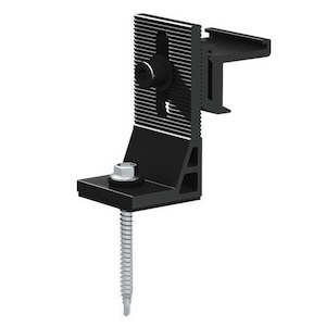 PV-ezRack SolarRoof, Tin Interface A with ezClick Connection, Black Anodized