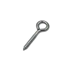 Eye Hook Screw 75mm Nickel Plated