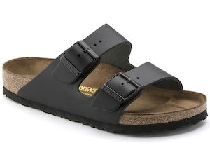 BIRKENSTOCK ARIZONA SMOOTH LEATHER (REGULAR) BLACK