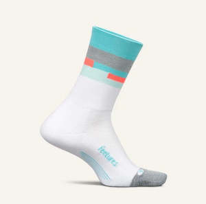 FEETURES ELITE LIGHT CUSHION MINI-CREW - AQUATIC WHITE