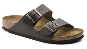 Mens: BIRKENSTOCK ARIZONA SMOOTH LEATHER (REGULAR) DARK BROWN
