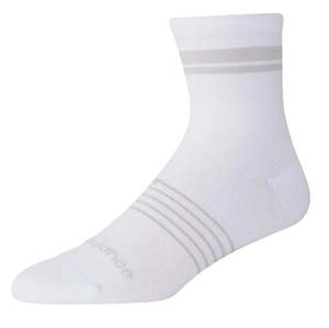 NEW BALANCE PRO RUN QTR SOCK 1 PAIR WHITE